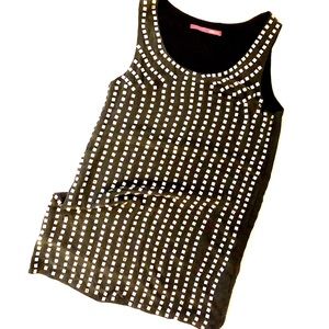 Crystal embroidered silk tunic